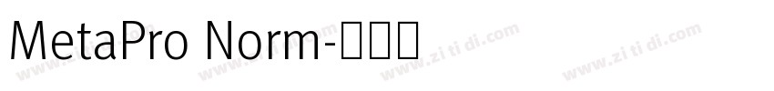 MetaPro Norm字体转换
